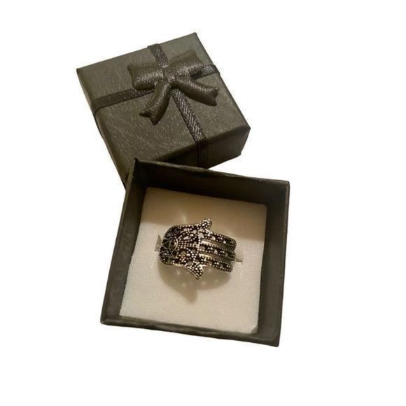 SILVER HAND RING - Picture 5 of 6